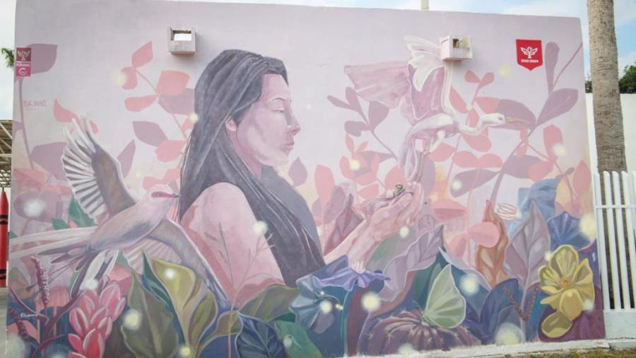 Expone Gobierno de Reynosa el mural "Nido para Florecer" 