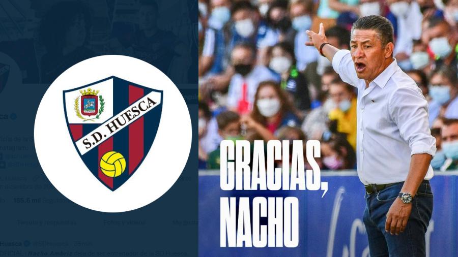 Nacho Ambriz es despedido del Huesca de España