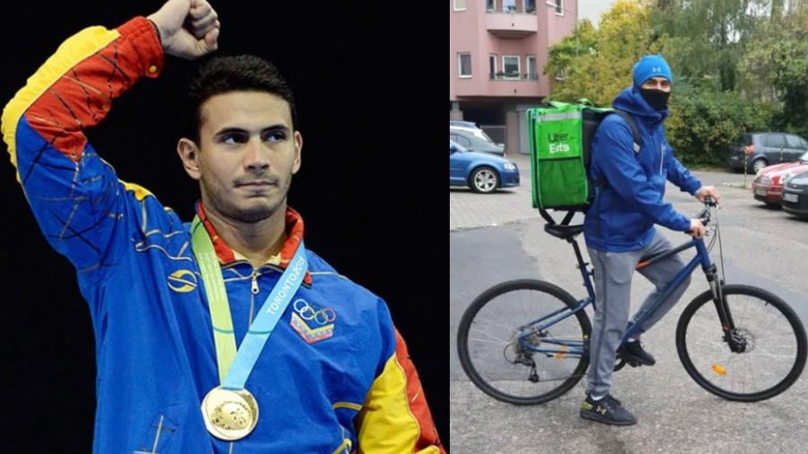 El campeón olímpico que sobrevive haciendo entregas de comida en Uber