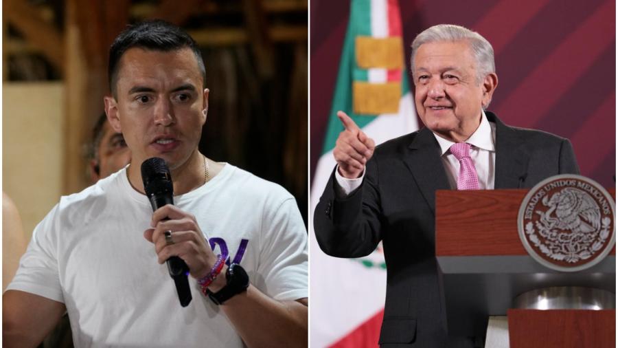 AMLO felicita a Daniel Noboa por triunfo en elecciones presidenciales de Ecuador