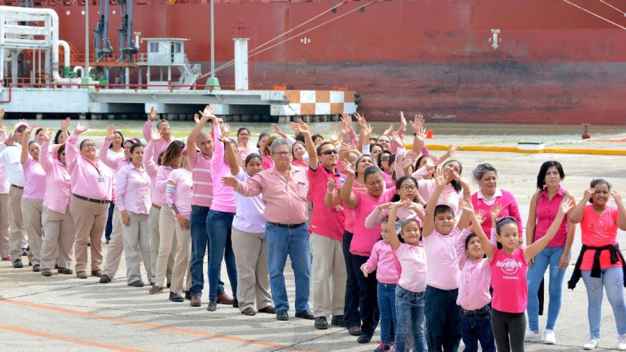 Terminal de proceso logísticos Madero de Pemex fortalece la prevención del Cáncer de mama