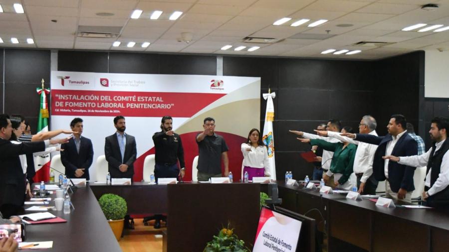 Instala Tamaulipas Comité Estatal de Fomento Laboral Penitenciario
