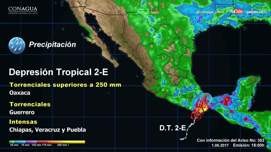 Prevén lluvias intensas a torrenciales en varios estados