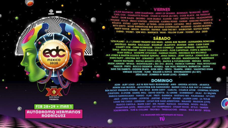 Revelan el cartel del EDC México 2020