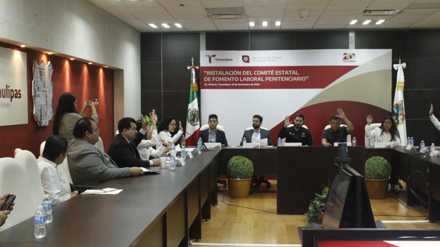 Tamaulipas, cuarto estado nacional en instalar el Comité Estatal de Fomento Laboral Penitenciario 2025