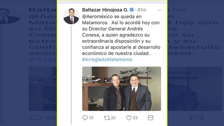 Aeroméxico mantendrá operaciones en Matamoros