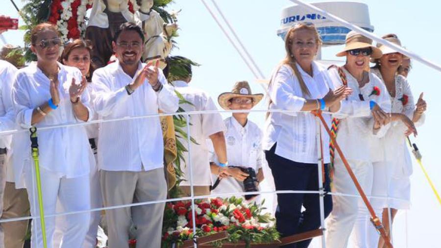 Encabeza Alcaldesa de Altamira celebración de la virgen del Carmen