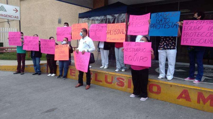 Personal de Hospital General en Nuevo Laredo exigen protección ante el coronavirus