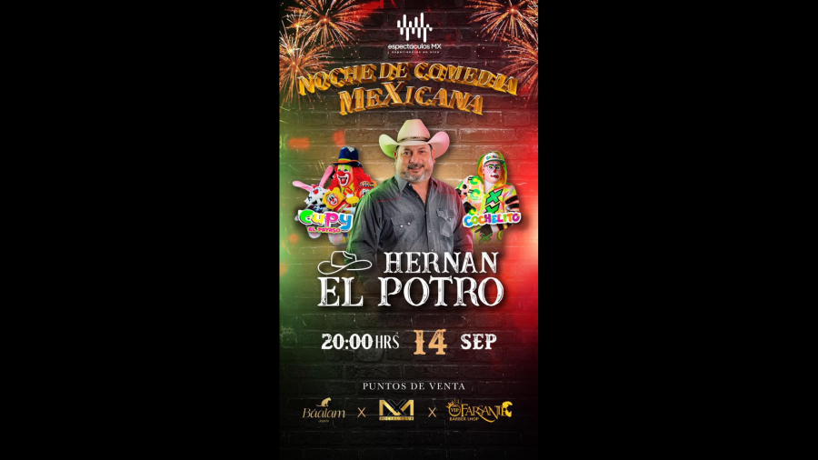 Noche de comedia en Reynosa para celebrar las Fiestas Patrias