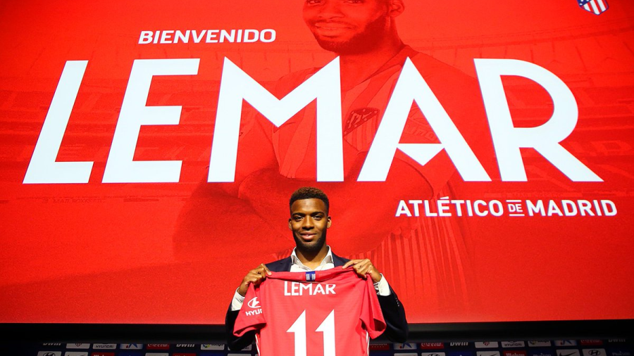 Atlético de Madrid apresenta oficialmente Thomas Lemar