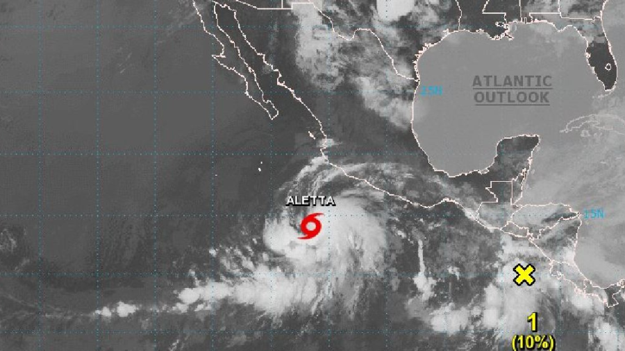 Se forma la tormenta tropical 'Aletta' en el Océano Pacífico