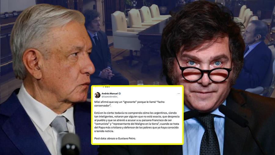 AMLO responde a Javier Milei tras llamarlo “ignorante”