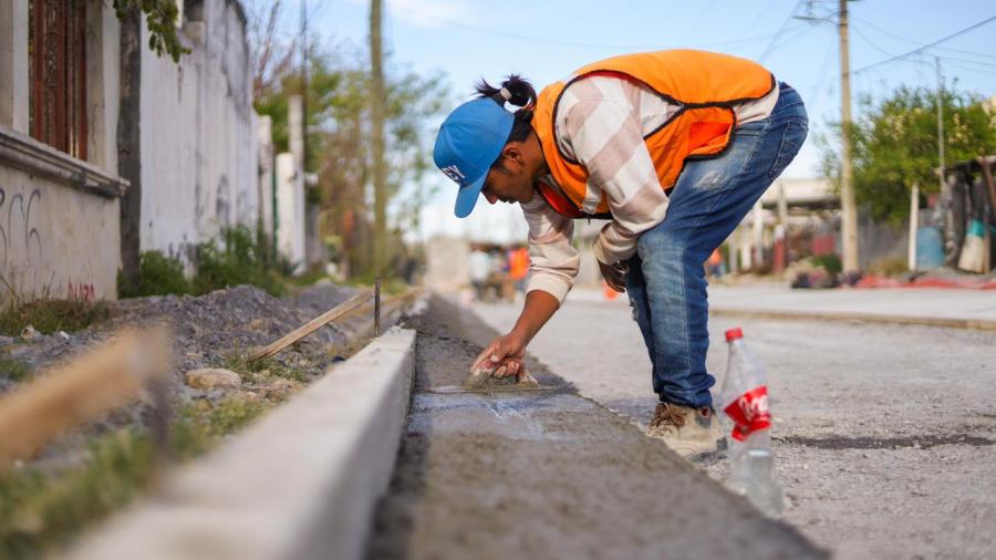 Supervisó Carlos Peña Ortiz nueva pavimentación hidráulica en Ampliación La Presa