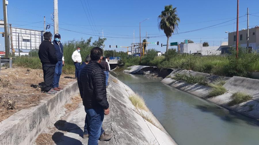 Supervisa personal de Gobierno de Tamaulipas drenes pluviales en Reynosa para evitar inundaciones