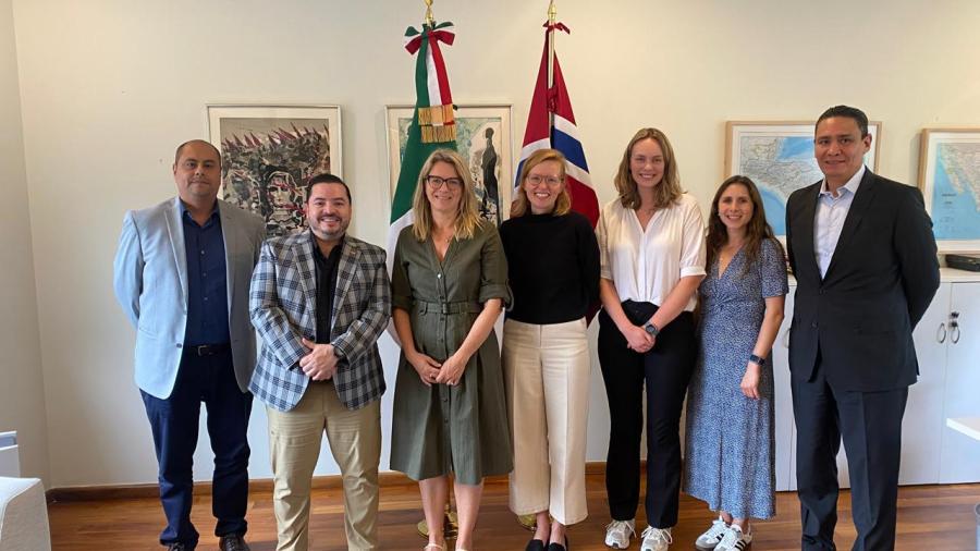 SEDENER estrecha acercamiento con la Embajada de Noruega en México