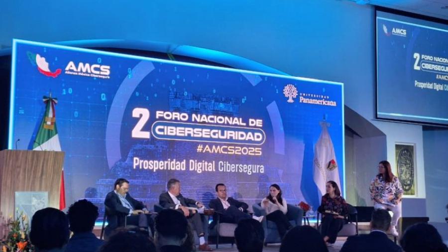 Presente Guardia Estatal Cibernética en Segundo Foro Nacional de Ciberseguridad AMCS 2025