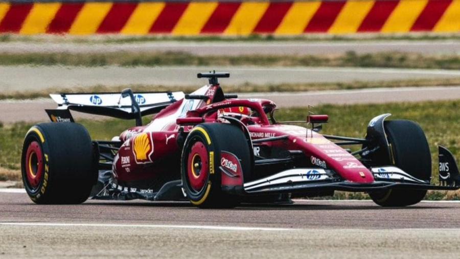 Lewis Hamilton estrena el nuevo monoplaza de Ferrari