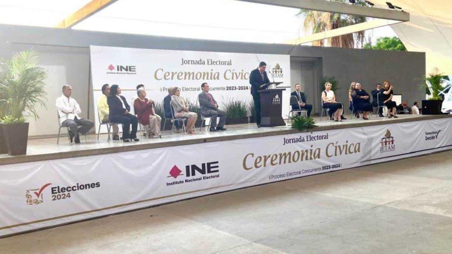 Con Ceremonia Cívica, IETAM da inicio al proceso electoral