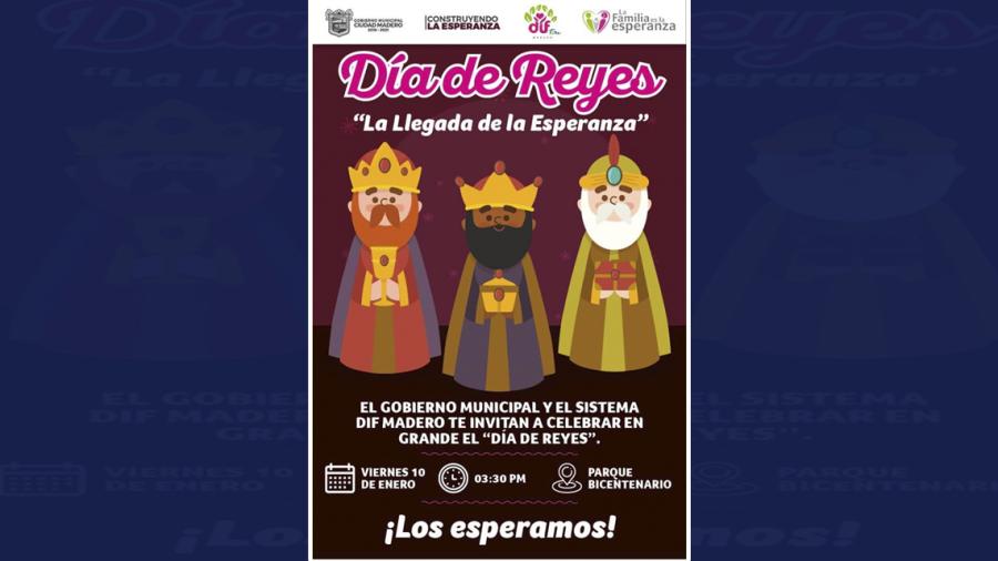 Invitan a familias maderenses celebrar el Día de Reyes 