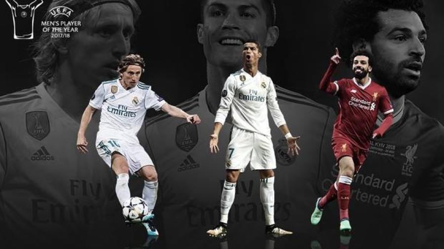 Ronaldo, Modric y Salah, los tres nominados a Jugador del Año por UEFA