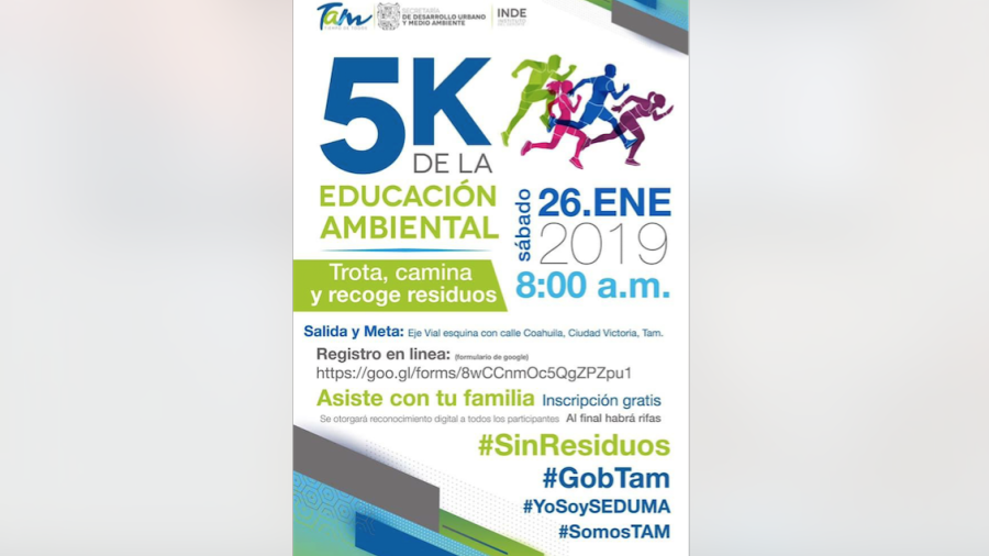 Invitan a correr 5K por la educación ambiental