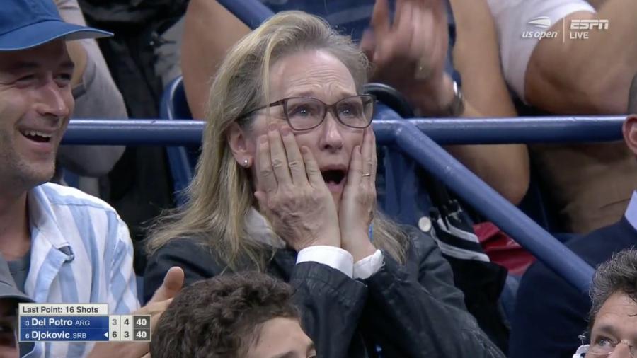 Meryl Streep se robó la final del US Open