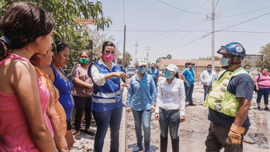 Ayuda municipio a familias damnificadas por las lluvias