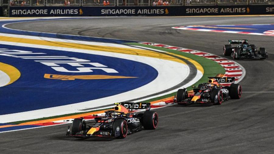 Max y Checo, eliminados en la Q2 del GP de Singapur 2023