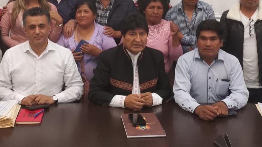 Pide Evo que titular del Tribunal de Bolivia asuma la Presidencia