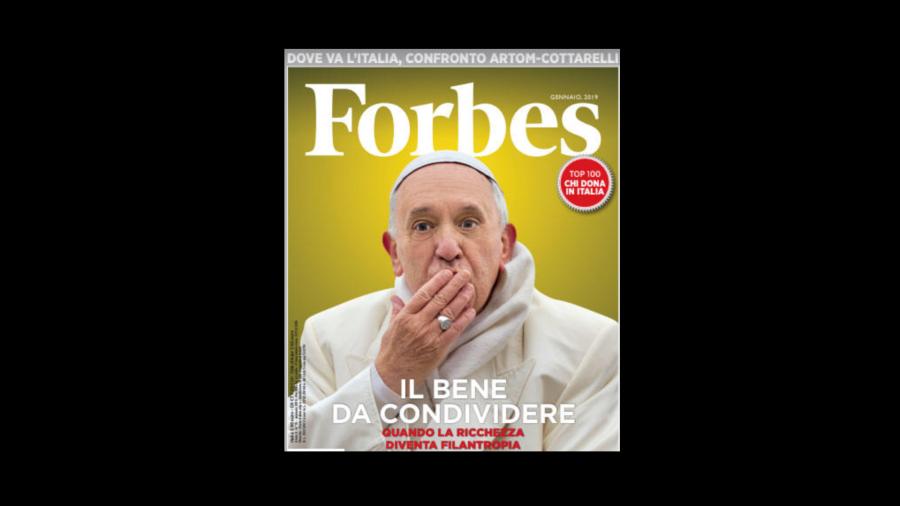 Papa Francisco protagoniza portada de revista Forbes en Italia