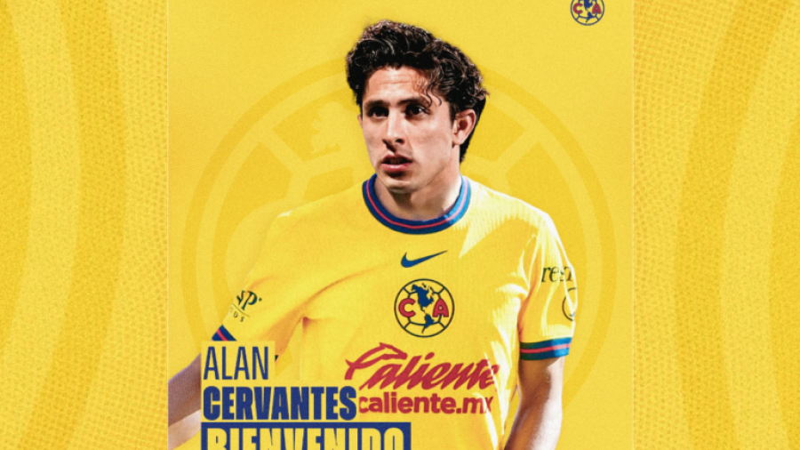 América anuncia a Alan Cervantes como su nuevo refuerzo