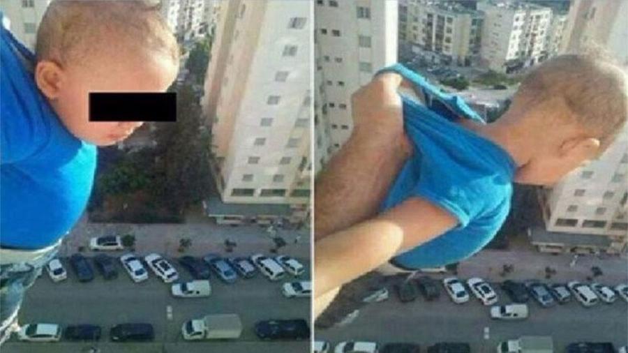 Sujeto amenaza con tirar a un bebe de un edificio si no recibe 1000 likes