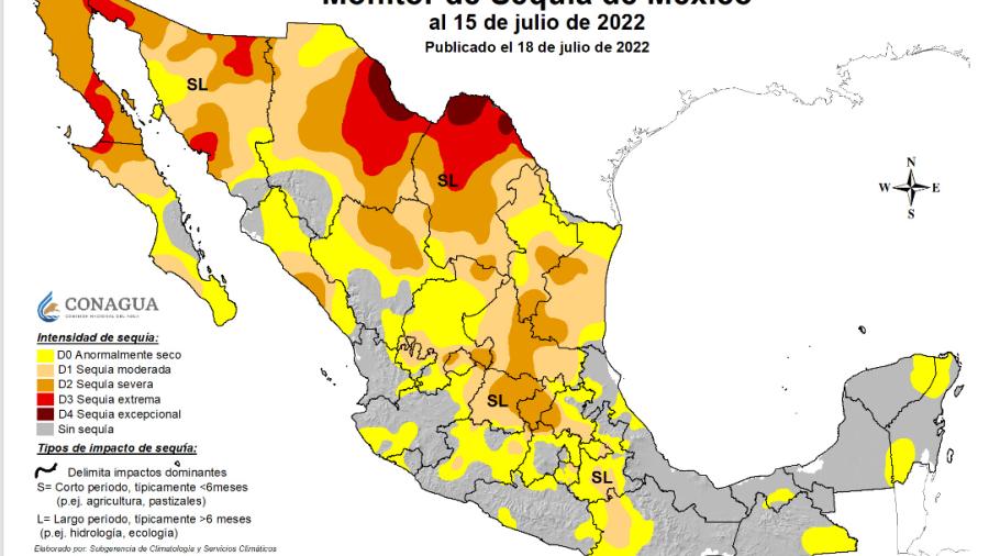 Centro y Sur de Tamaulipas se encuentran en Sequía severa