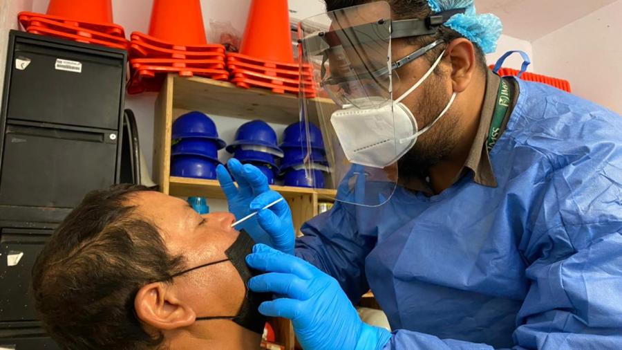 Aplican a empleados de COMAPA Reynosa pruebas de COVID-19
