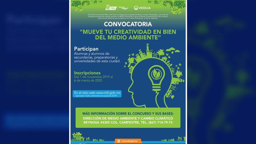 Invitan al concurso “Mueve tu Creatividad en Bien del Medio Ambiente”