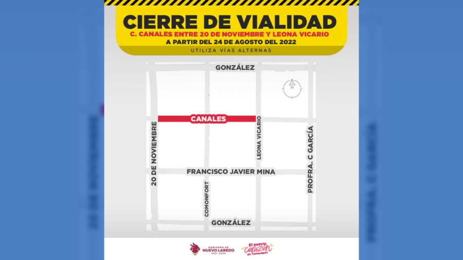 Cierran calle Canales por rehabilitación de tubería 