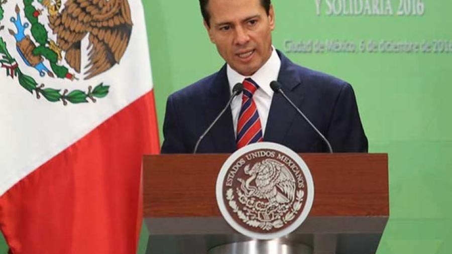 Peña Nieto ofrecerá mensaje a la nación este mediodía