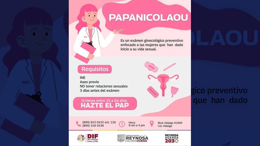 DIF Reynosa realiza exámenes de papanicolaou