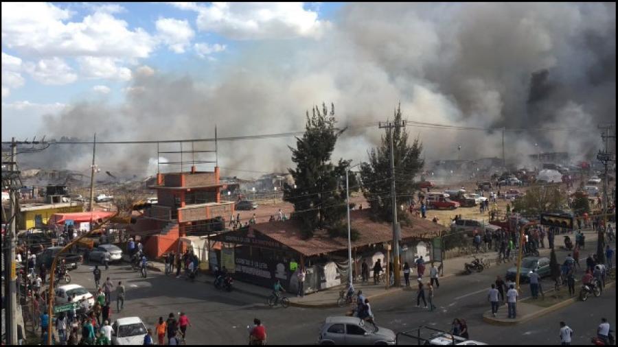Se eleva a tres cifra de muertos por explosión en Tultepec