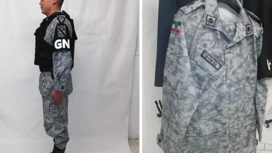 Este es el uniforme de la Guardia Nacional