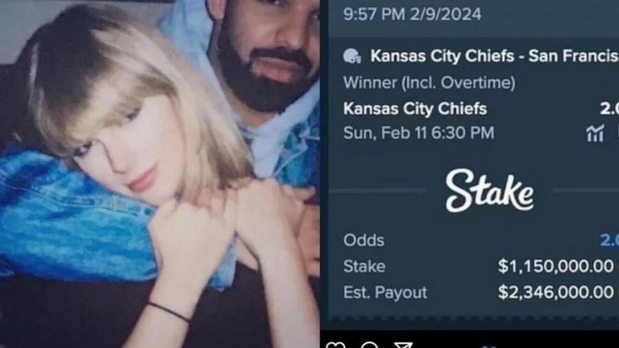 Drake apuesta un millón de pesos a Kansas City 