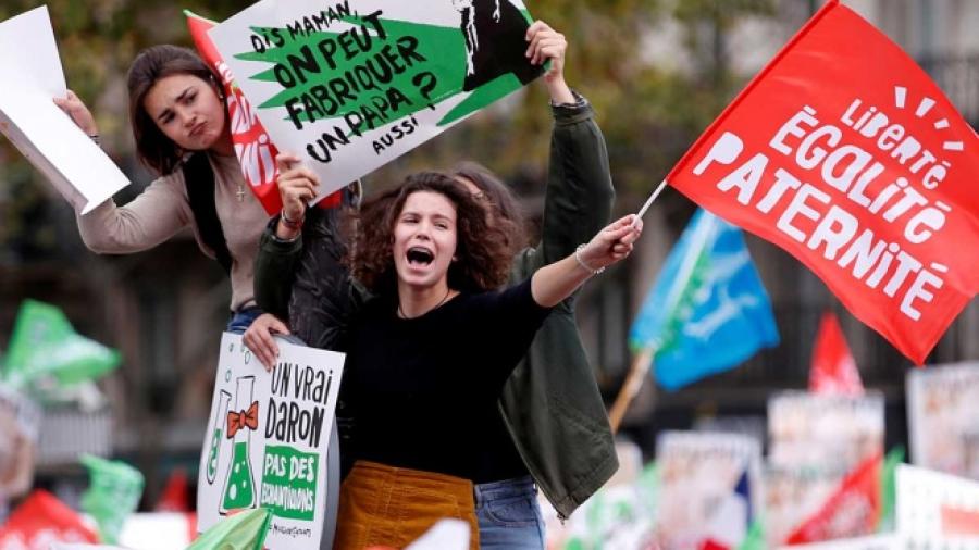 Marchan en Francia contra reproducción asistida para mujeres