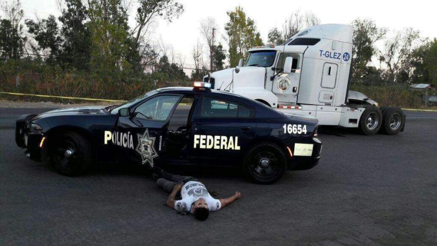  Policías Federales se enfrentan con una persona en Juventino Rosas, Guanajuato 