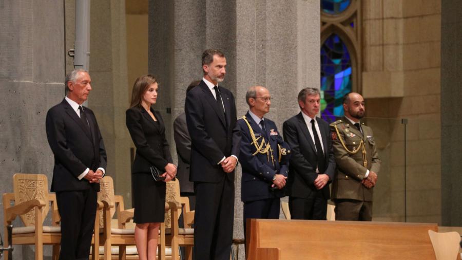 Rinden homenaje en Barcelona a víctimas de los atentados terroristas