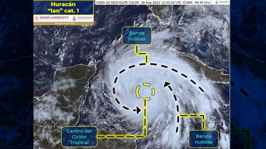 "Ian" se intensifica a huracán categoría 1