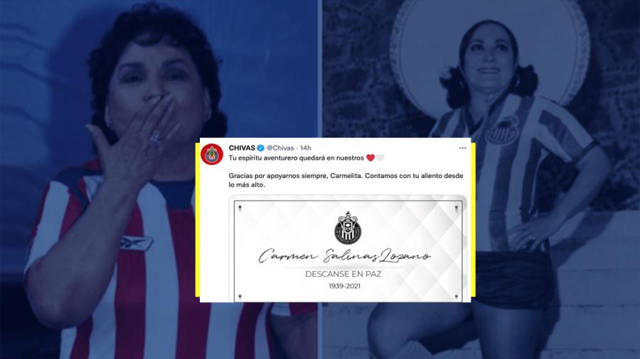 “Contamos con tu aliento desde lo más alto”, el emotivo mensaje de Chivas tras fallecimiento de Carmelita Salinas