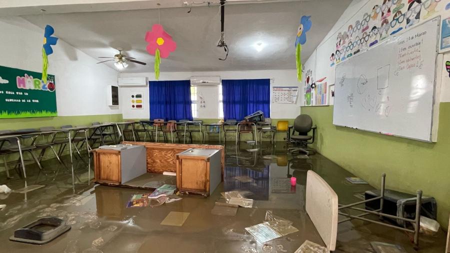Más de 50 Escuelas Afectadas por Tormenta en Reynosa: 7 de ellas con Pérdida Total
