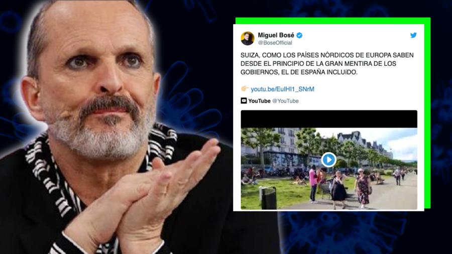 Asegura Miguel Bosé que el coronavirus es una farsa