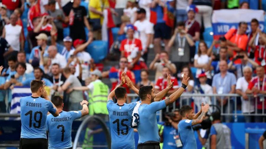 Uruguay golea a Rusia 