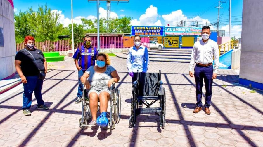 Entrega DIF Reynosa silla de ruedas